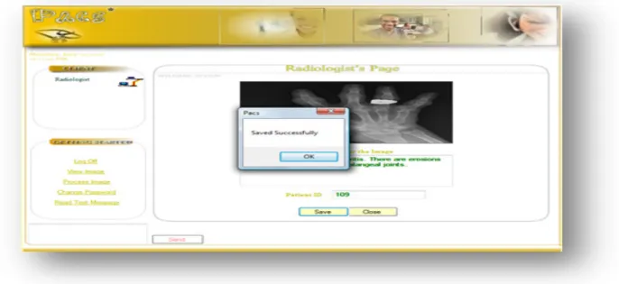 Fig 16: Successful upload of image to database