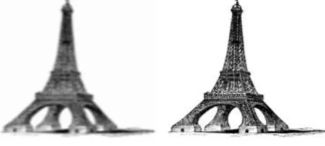 Figure. 1: Results using algorithm from Section 3.1. The high resolution image (b) is perfectly reconstructed from 5 shifted low resolution images 
