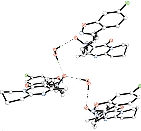 Figure 1A view of (I), with the atom-numbering scheme. Displacement ellipsoidsare drawn at the 30% probability level and H atoms are shown as smallspheres of arbitrary radii.