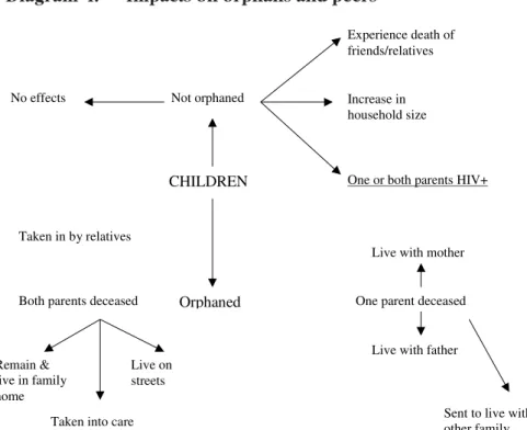 Diagram  4.     Impacts on orphans and peers