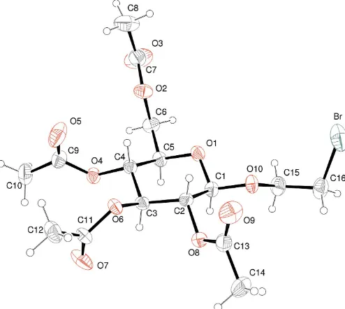 Figure 1Aview of (I), with the atom-labelling scheme. Displacement ellipsoids aredrawn at the 30% probability level and H atoms are shown as smallspheres of arbitary radii.