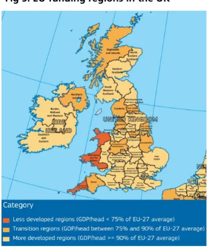 Fig 5. EU funding regions in the UK