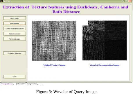 Figure 5: Wavelet of Query Image 