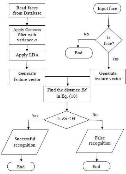 Fig.5. Recognition rate in case of multi-resolution 