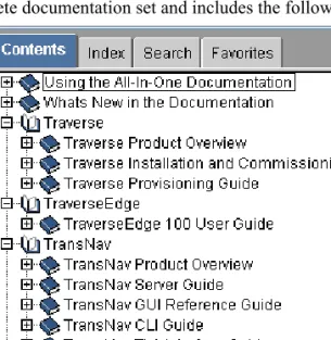 Figure 12   All-In-One Online Help System Contents