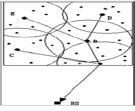 Figure 3: Simulation showing cluster formation 