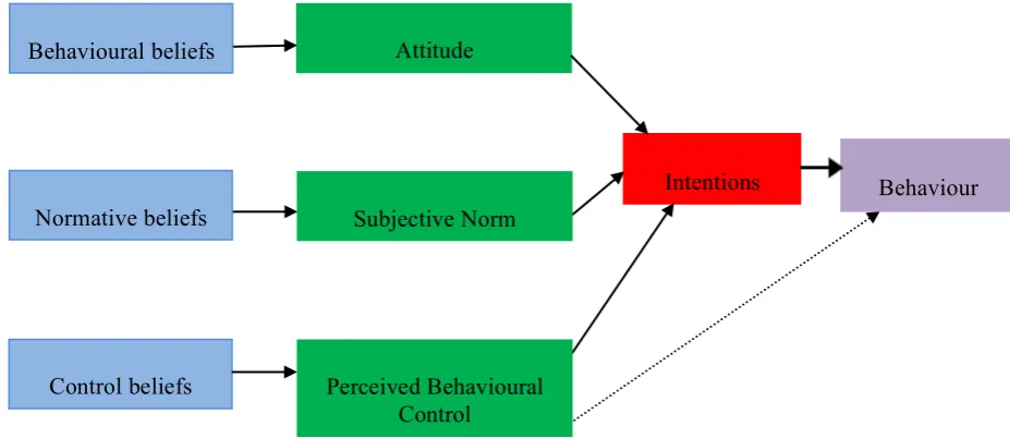 Figure 2.2: Theory of Planned Behaviour (Azjen, 1991) 