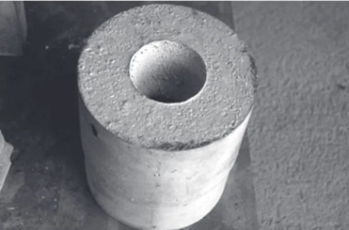 Figure 10.  Pre-cast shape for using as burner pipe in cement  kiln.