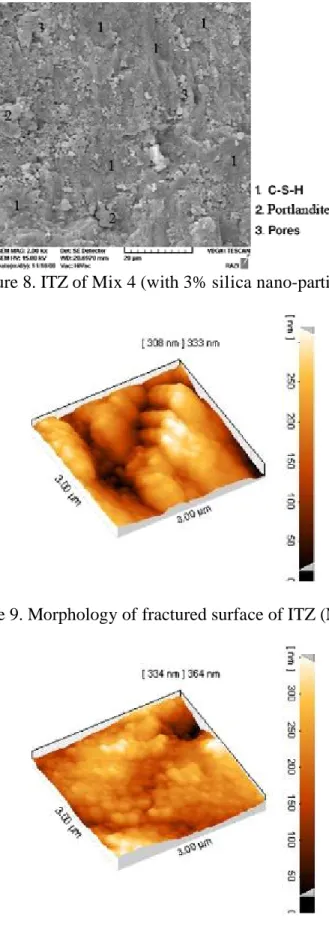 Figure 8. ITZ of Mix 4 (with 3% silica nano-particles) 