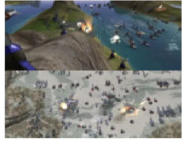 Figure 3: Example of non immersive virtual environments and the    cylinder shaped objects will be picked 