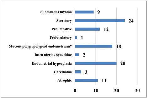 Figure 3: Distribution of study participants by hysteroscopy findings. 