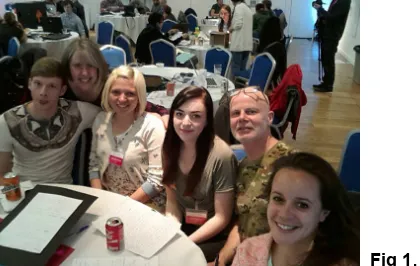 Figure 1 MA Design and Occupational Therapy students at ‘Create for Dementia’, The Great North Museum, Newcastle-upon-Tyne, 30-31st May 2015 