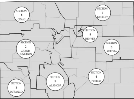 Figure 5.  CDOT Maintenance Sections 
