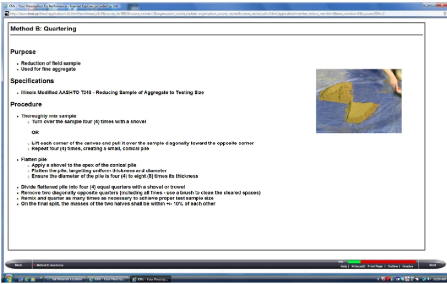 Figure A-6.  Gradation course illustration example. 
