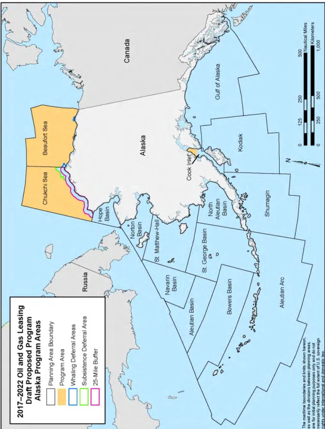 Figure S-2:  2017–2022 Draft Proposed Program Alaska Region Program Areas 