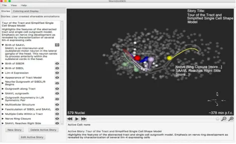Figure 1. The main interface of WormGUIDES. 