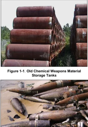 Figure 1-1. Old Chemical Weapons Material  Storage Tanks