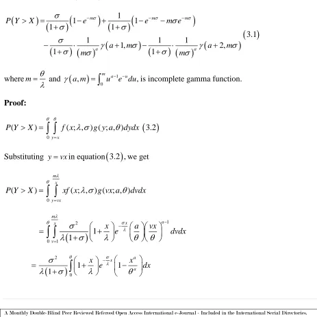 Table 2 shows the values of  for different values of  for fixed 0.5.It is obvious that values of m increases as  decreases i.e