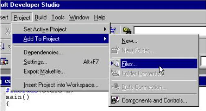 Figure 13 Add your code into the project you open.