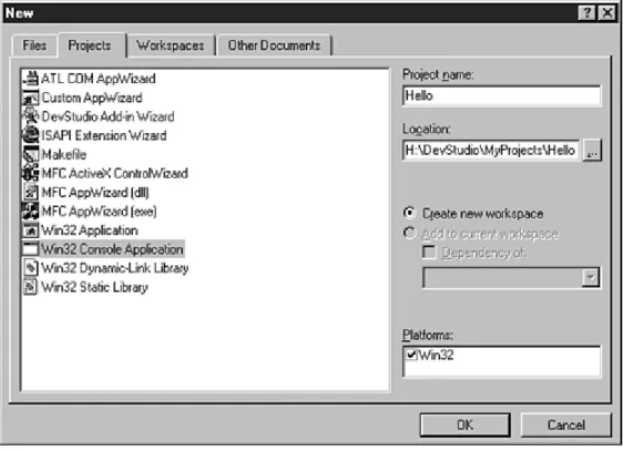 Figure 1.4.  An example of keyboard command bindings in Developer Studio.  