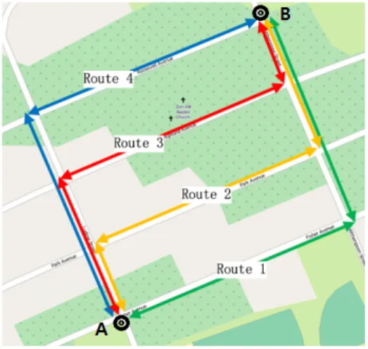 Figure 12: The map of the neighborhood for field experiments.