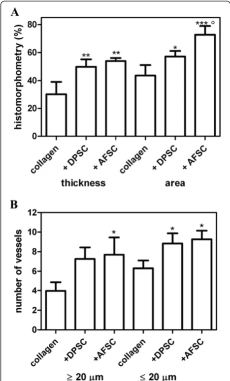 Figure 4 Quantitative histomorphometry for histologic analysisnumber of vessels present in 0.12 mm of implant