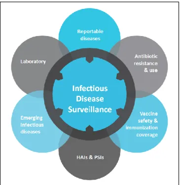 Figure 1 - Elements of provincial infectious disease surveillance in Ontario 
