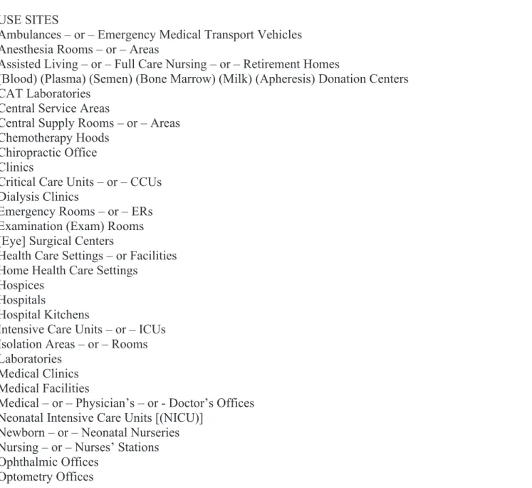TABLE ONE: Medical: 