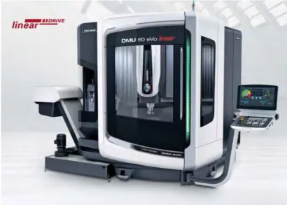 Figure 2.2 : DMU 60 evo Linear Five axis Milling Machine (adapted form Centers, 