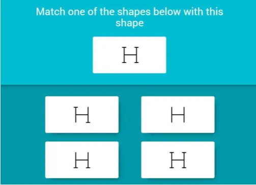 Figure 3: Pre-test application to test non-verbal reasoning ability 
