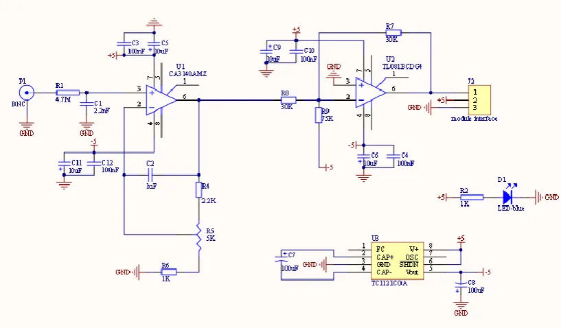 Figure 2.8: Schematic diagram of pH sensor 