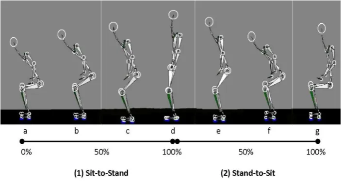 Figure 1- Different phases of Sit-to-Stand (STD) and Stand-to-Sit (SIT) movement patterns