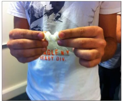 Figure 2. Handout example. Cross eye stereo image: The instruction to students was to gaze at the stereo pair, keeping your eyes level 