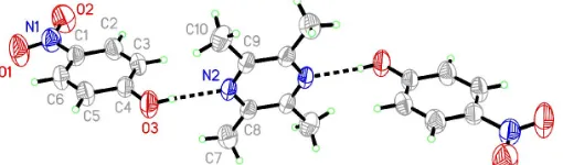 Figure 1The structure of (I), with the atom numbering, showing displacementellipsoids at the 50% probability level