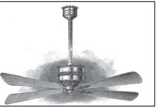 Figure 1-5: The first electric ceiling fan of Phillip Diehl 