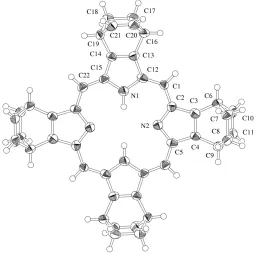 Figure 2The crystal structure of (I). H atoms of CP have been omitted.