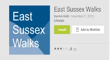 Figure 2 - East Sussex Walks (Google Play Store) 