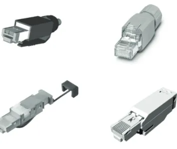 Figure 8.1.2-1: Examples of RJ45 Plugs in IP20 with Industrial Performance 
