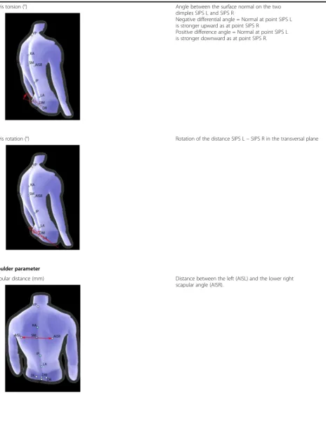 Table 1 Detailed list and explanation of all back scan parameters (Continued)