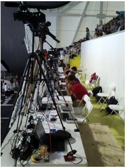 Figure 2.2. Competition performance analysis filming position at the 2012 Olympic Games