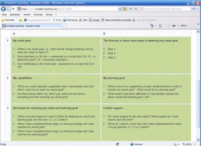 Figure 1:   Screenshot 1 - The Result Goal 