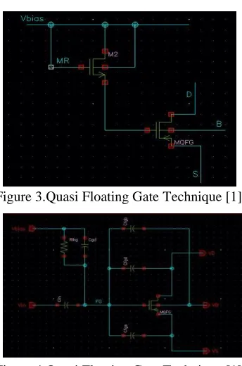 Figure 3.Quasi Floating Gate Technique [1] 