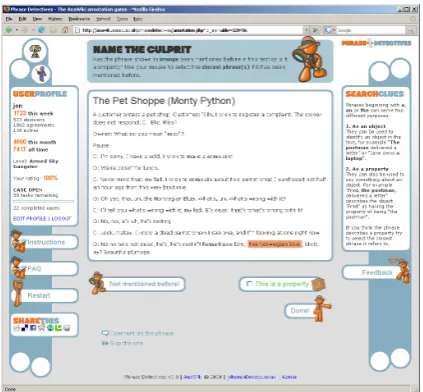 Figure 1: A screenshot of the Annotation Mode.
