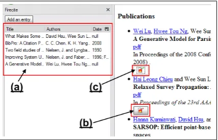Figure 6: A reference string with one author’sname omitted.