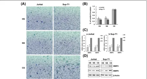 Figure 7 Hypoxia resulted in significant resistance to dexamethasone in T-ALL cells. (A) Jurkat and Sup-T1 cells were treated with 1 μMdexamethasone in normoxic or hypoxic conditions for 48 h and subjected to Annexin V/PI staining for flow cytometry