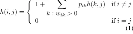 Table 2: Similarity using bounded random walks(m =20).