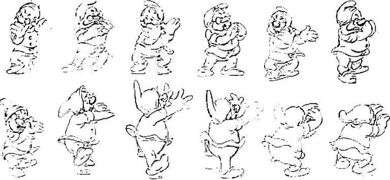 Figure 18 The illustration of the ‘Secondary Action’: One dwarf shows he is flustered 