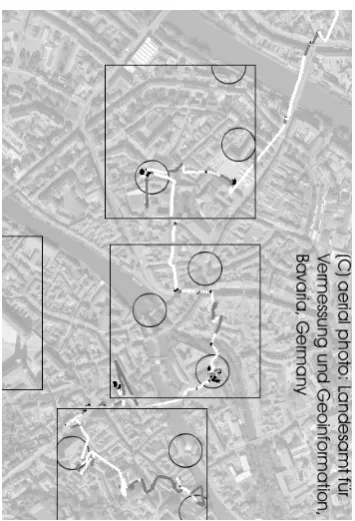 Figure 1: Spatio-temporal behavior in a location-based game: what are the user’s intentions?