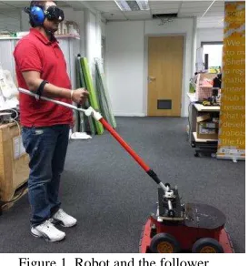 Figure 1, Robot and the follower. 