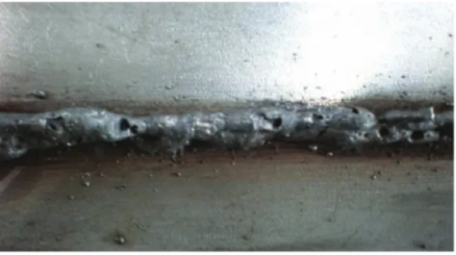 FIGURE 2.3 Weldment of 1.2mm filler wire diameter 